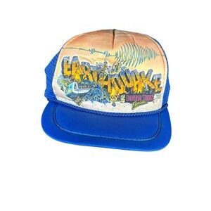 Universal Studios Florida Earthquake Ride Trucker Hat 90s Vintage Mesh Cap